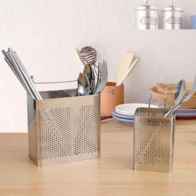 Chopsticks Rack Hanging Tableware Drainer Home Cutlery Drying Basket with Hooks✅ - image 1 of 4