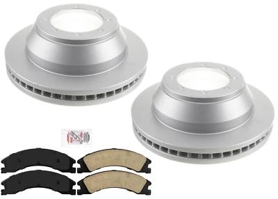 Almohadillas cerámicas traseras y rotores traseros recubiertos para camioneta Ford E450 Super Duty 2008-2019 Foto 1 de 4