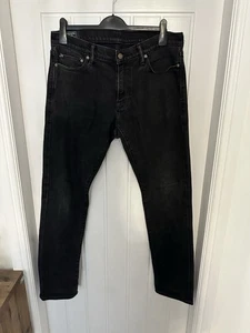 Mens Abercrombie & Fitch Slim Straight Jeans - 34W 34L Black Wash - Picture 1 of 4