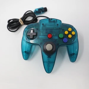 Offizieller Original Zubehör Hersteller Nintendo 64 N64 Ice Blue Clear Controller Tight Stick getestet - Bild 1 von 8