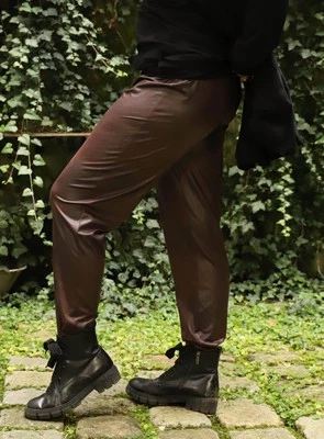 MAGNA - Lagenlook LEGGINGS Leder Optik Gr 44 bis 58 - braun — 第 1/4 张图片