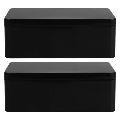  2 Pcs Scatola Per Conservazione Del Tè Scatole Portaoggetti Decorative - Immagine 1 di 4