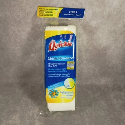 Quickie Clean Squeeze Microfiber Sponge Mop Refill Type S #045HPM/#045 2015 - Image 1 of 3