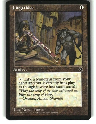 Magic the Gathering - Homelands Didgeridoo Rare 1995 - Image 1 of 2