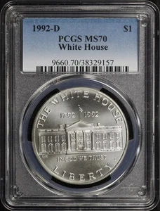1992-D White House 200th Anniversary Silver Dollar Commemorative PCGS MS-70 - Picture 1 of 2