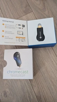 Google Chromecast 1st Gen - H2G2-42, excellent condition, original box - Image 1 of 4