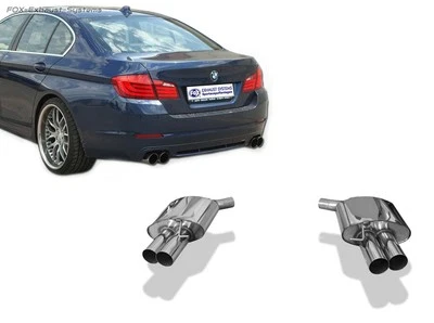  Escape deportivo dúplex bmw serie 5 f10 530d 535d berlina 2x90mm redondo afilado Foto 1 de 4