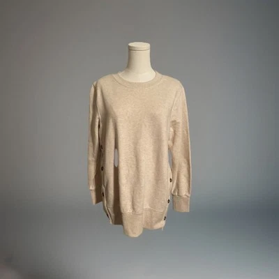 Sudadera para mujer St John’s Bay beige talla mediana ¡NUEVA CON ETIQUETAS!! Foto 1 de 4
