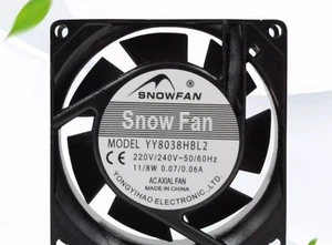 SNOWFAN YY8038HBL2 AC220V-240V 0.07/0.06A 8CM 8038 Ventola di raffreddamento - Foto 1 di 1