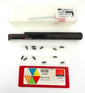 CERATIZIT I12R90-2.5D-GX09 MONO CLAMP BORING BAR+14 pcs GX09-1S1.95N CTP1340 NEW - Picture 1 of 10
