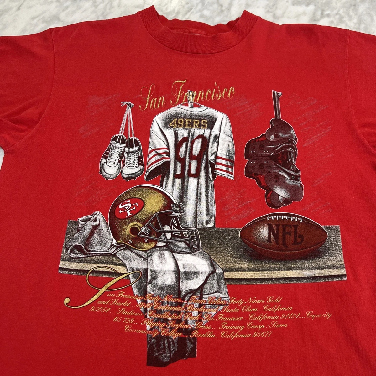 90's/NUTMEG/ナツメグ/49ERS/USA製Tシャツ/NFL 90's/NUTMEG/ナツメグ/49ERS/USA製Tシャツ/NFL Vintage Nutmeg San