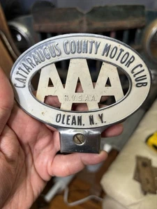 AAA Auto Motor Club of Cattaraugus County Nummernschild Topper Badge Emblem Schild - Bild 1 von 10
