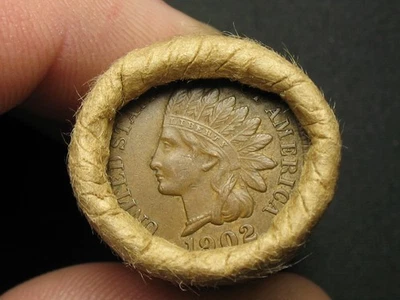 🔥 HALF ROLL 25 COIN SHOTGUN PENNY INDIAN HEAD CENTS EXTRA FINE+ 1900-1909 LOT 1 - Image 1 of 2
