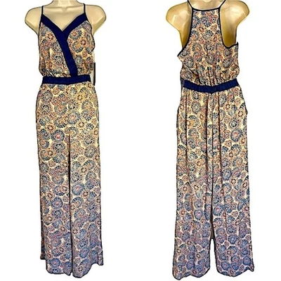 Mono Young Fabulous and Broke YFB Rojo Azul Sin Mangas XS NUEVO CON ETIQUETAS Foto 1 de 4