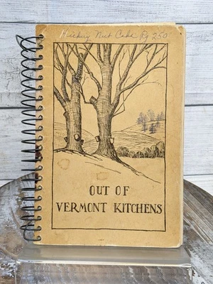 1939 Out of Vermont Kitchens Cookbook  -Trinity Church Rutland VT Spiral Bound - Image 1 of 4