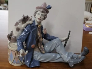 Lladro Clown #5763 Musical Partners Dog & Clarinet Porcelain Figurine Retired - Picture 1 of 13