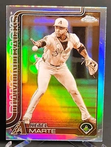 2025 Topps Chrome Ketel Marte #272 Sepia Refractor Arizona Diamondbacks Béisbol - Imagen 1 de 2