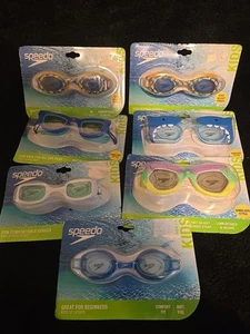 Lot Of 7- NEW Speedo Kids' Glide Sport Goggles Print Beach Ball, Shark & More - Picture 1 of 9