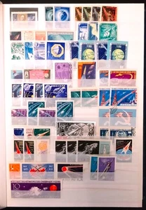 Tematica Spazio 1957-64 Lotto con oltre 500 francobolli nuovi**/* da vari paesi - Foto 1 di 7