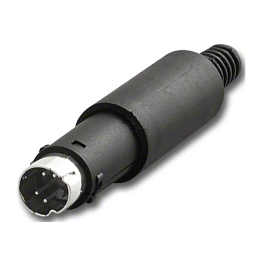 Connecteur Mini din 4 Pôles Volant À Soudure Mâle M PVC 4p Minidin Câble