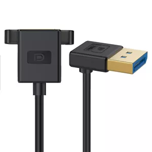 Ultrafine Angled DisplayPort 1.4 DP Extension Cable 8K 60hz for Desktop Monitor - Picture 1 of 14