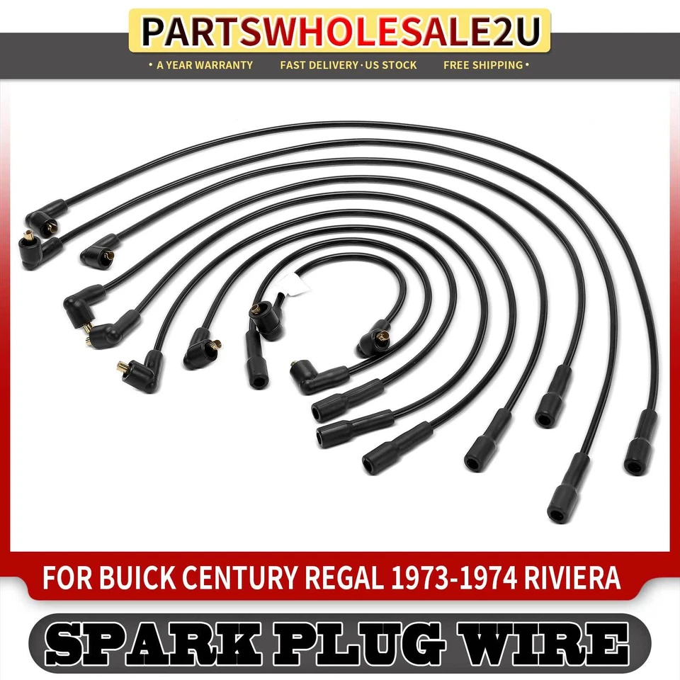 9 peças conjuntos de fios de vela de ignição para Buick Century Electra Centurion LeSabre Skylark - Imagem 1 de 4