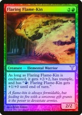 Flaring Flame-Kin FOIL Dissension HEAVILY PLD Red Uncommon MAGIC CARD ABUGames