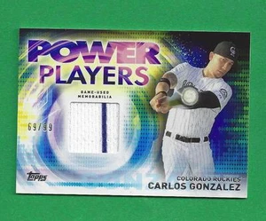 2014 Topps Update Power Spieler Trikot Carlos Gonzalez /99 Colorado Rockies - Bild 1 von 1