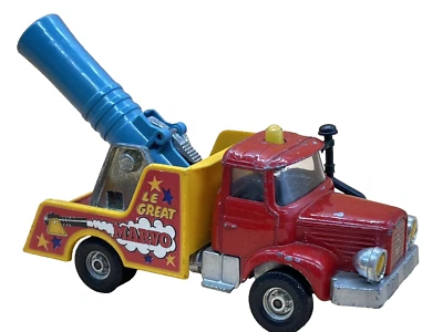 Corgi Toys 1163 Berliet Circus Truck “Le Great Marvo” Human Cannon Vintage 1970s - Image 1 of 4