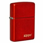 ZIPPO PETROL LIGHTER HIGH POLISH ANODIZED RED ZIPPO LASERED Gift Boxed Windproof