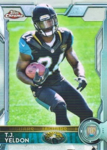2015 Topps Chrome Mini Football Refractors #138 T.J. Yeldon - Picture 1 of 2