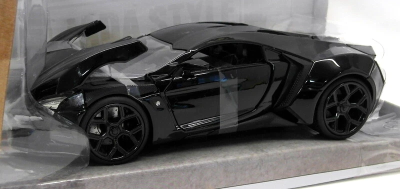 Jada Bigtime Muscle 1/24 Scale Diecast - 98074 Lykan HyperSport Gloss Black - Imagen 1 de 3