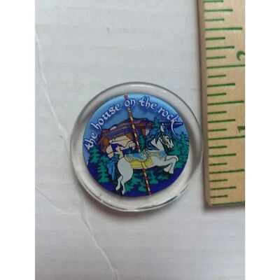 House on the Rock Refrigerator Magnet Souvenir 1.5" Round - Image 1 of 2