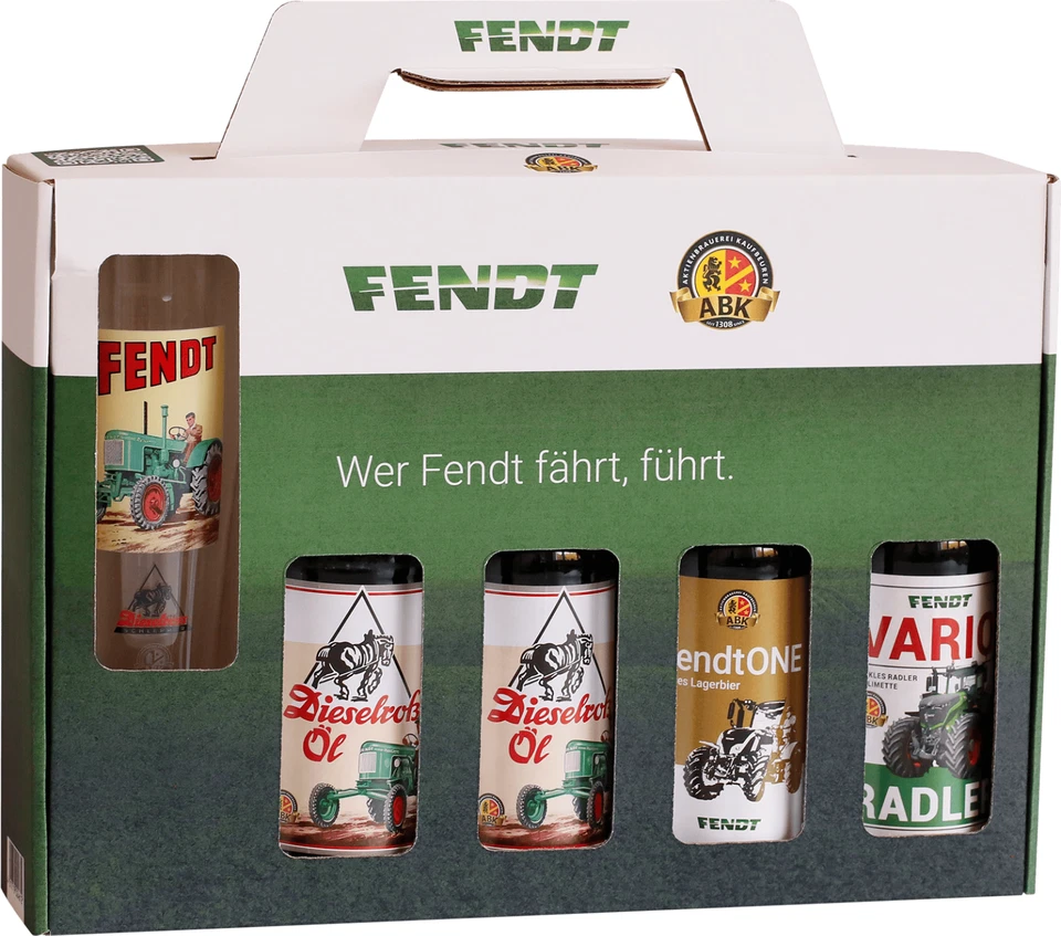 Fendt Geschenkkarton - 4 Flaschen + Glas - Bild 1 von 4