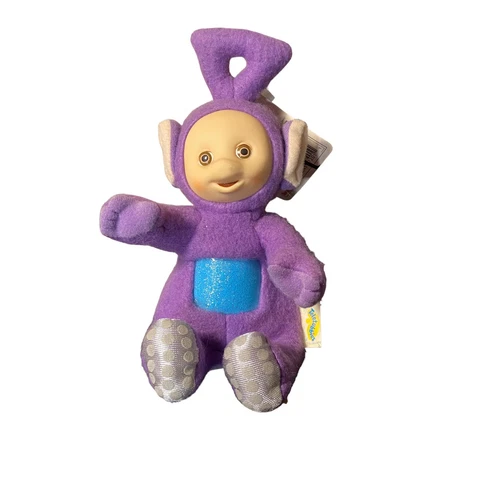 Playskool Small Purple Teletubbies Tinky Winky Plush 1998 Stuffed Toy New Tags Cover