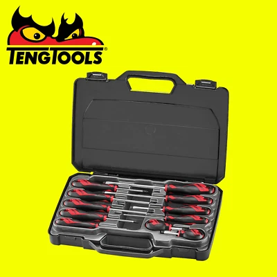Teng Tools MD911N 11 Pc Screwdriver Set in Storage Case Slotted, Phillips & Pozi - Image 1 of 2
