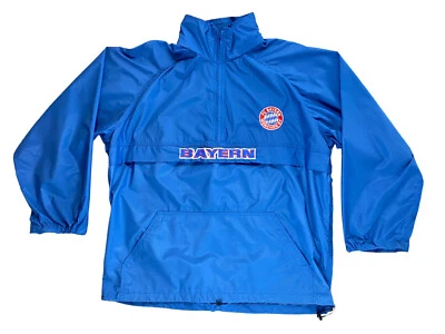 Vintage NUTMEG BAYERN MUNICH Blue Embroidered Windstopper Anorak Jacket Size XL - Image 1 of 4