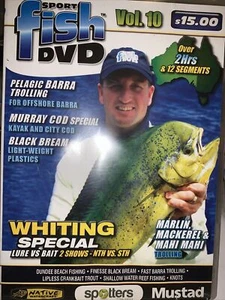 Sport Fish DVD.: Volume 10 - Pelagic Barra Trolling, Murray Cod, Brim & Whiting - Picture 1 of 1