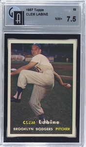 1957 Topps Clem Labine #53 GAI 7.5