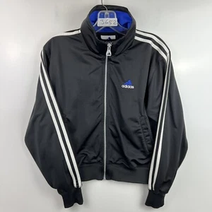Adidas Jacket Womens Small Black White Outdoor Zip Track Coat Casual Ladies - Picture 1 of 13