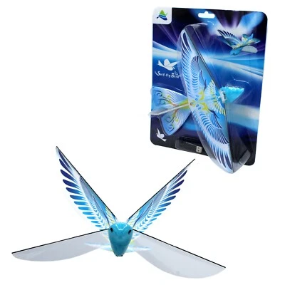 Self Flying eBird Blue Pigeon - Electronic Flying Flapping Wings Bird Toy Drone - Image 1 of 4