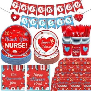 Yavxzvbw 185Pcs We Appreciate You Decorations Nurse Week Decorations Nurses W... - Picture 1 of 7
