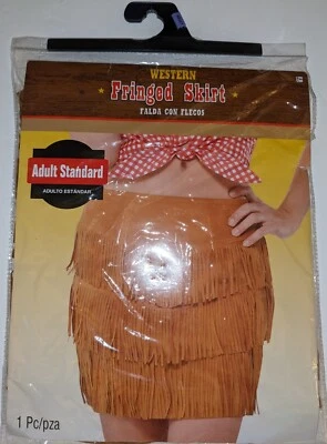 Disfraz de falda con flecos occidentales para mujer adulta Halloween Juegos con disfraces - Talla estándar Foto 1 de 4