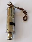 Vintage Ww2 Whistle Brass Metropolitan Whistle  Military Army British Model Rare