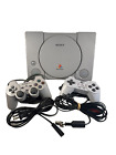 Sony Play Station 1 Game Console With 2 Controller's And Cords!