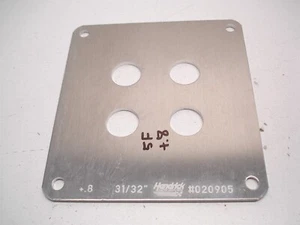 NUEVO LOGO HENDRICK 31/32" NASCAR 4 ORIFICIOS HOLLEY 4150 CARBURADOR PLACA RESTRICTORA 5 - Imagen 1 de 3