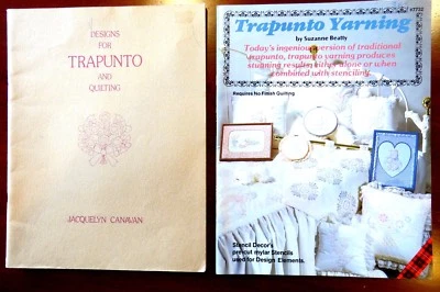 TRAPUNTO YARNING CRAFTER HOW TO BOOKLET PILLOW BEDDING QUILTING PATTERNS  - Image 1 of 4