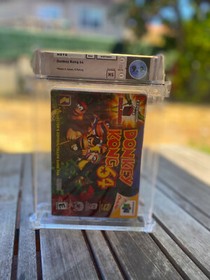 WATA 9.2 No Seal graded Donkey Kong 64 NM Factory Nintendo 64 NES N64