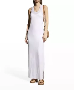 Maxi abito Anatomie Taya donna Racerback Tank bianco nuovo in confezione - Foto 1 di 3