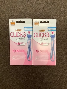 2*BIC CLICK3 Soleil Shaver & 6Blades - Picture 1 of 1